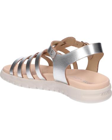 girl Sandals GEOX J35GSB 000CF J SANDAL SOLEIMA GIR  C1007 SILVER