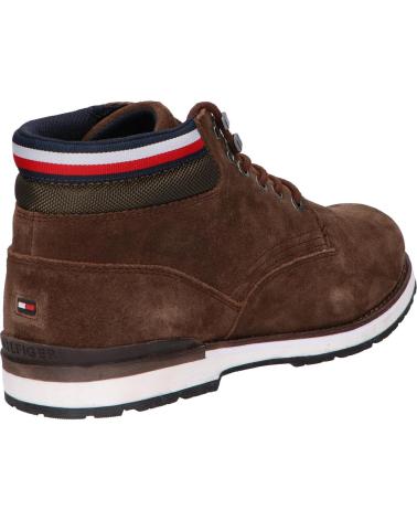 Man Mid boots TOMMY HILFIGER FM0FM04200 HILFIGER SUEDE BOOT  GT6 COCOA