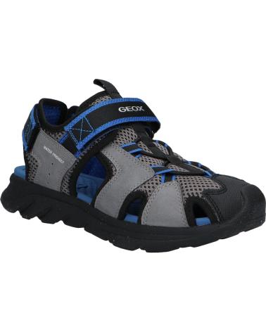 boy Sandals GEOX J45F1F 014ME J SANDAL AIRADYUM BO  C0069 GREY-ROYAL