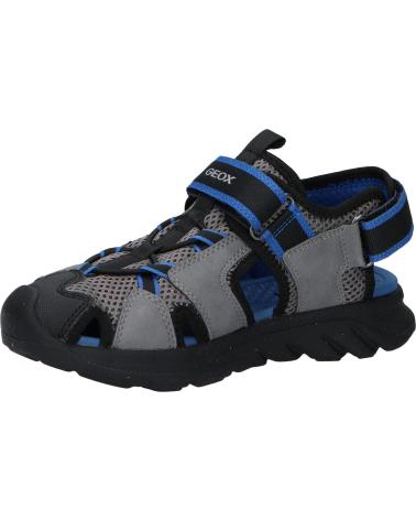 boy Sandals GEOX J45F1F 014ME J SANDAL AIRADYUM BO  C0069 GREY-ROYAL