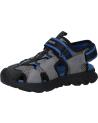 boy Sandals GEOX J45F1F 014ME J SANDAL AIRADYUM BO  C0069 GREY-ROYAL