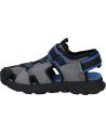 boy Sandals GEOX J45F1F 014ME J SANDAL AIRADYUM BO  C0069 GREY-ROYAL