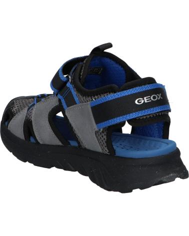 boy Sandals GEOX J45F1F 014ME J SANDAL AIRADYUM BO  C0069 GREY-ROYAL