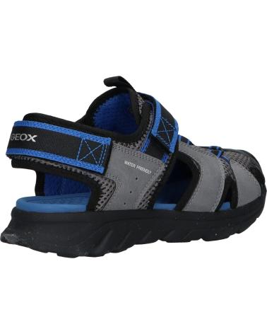 boy Sandals GEOX J45F1F 014ME J SANDAL AIRADYUM BO  C0069 GREY-ROYAL