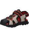 boy Sandals GEOX J45F1F 014ME J SANDAL AIRADYUM BO  C5051 DK BEIGE-RED