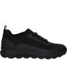 Man Trainers GEOX U35BYA 0006K U SPHERICA  C9996 BLACK-BLACK