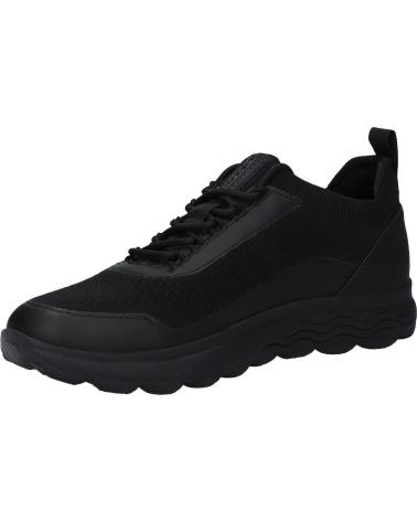 Man Trainers GEOX U35BYA 0006K U SPHERICA  C9996 BLACK-BLACK