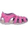 girl Sandals GEOX J25D9A 01550 JR SANDAL ROXANNE  C8257 FUCHSIA-LILAC