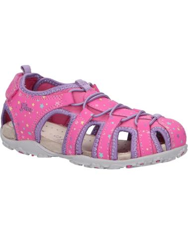 girl Sandals GEOX J25D9A 01550 JR SANDAL ROXANNE  C8257 FUCHSIA-LILAC