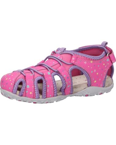 girl Sandals GEOX J25D9A 01550 JR SANDAL ROXANNE  C8257 FUCHSIA-LILAC