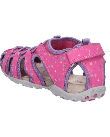 girl Sandals GEOX J25D9A 01550 JR SANDAL ROXANNE  C8257 FUCHSIA-LILAC