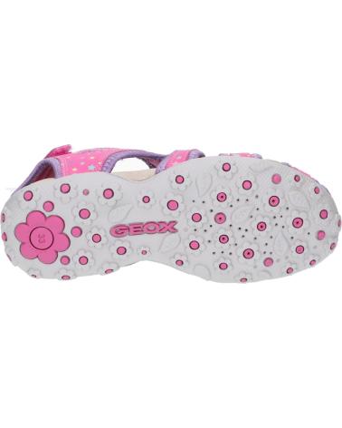 girl Sandals GEOX J25D9A 01550 JR SANDAL ROXANNE  C8257 FUCHSIA-LILAC