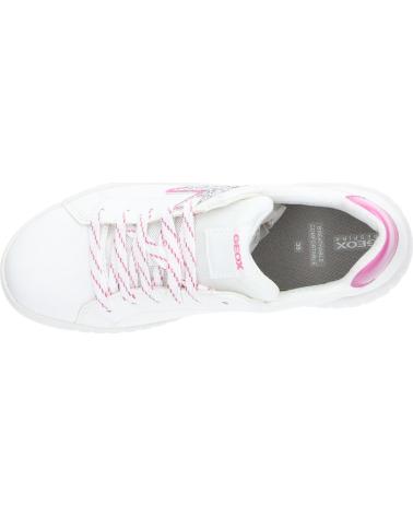 Woman and girl and boy Trainers GEOX J45DVA 0BCEW J MIKIROSHI  C0563 WHITE-FUCHSIA