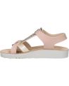 Woman and girl Sandals GEOX J45EAG 05404 J SANDAL COSTAREI  C8J2U DK ROSE-PLATINUM