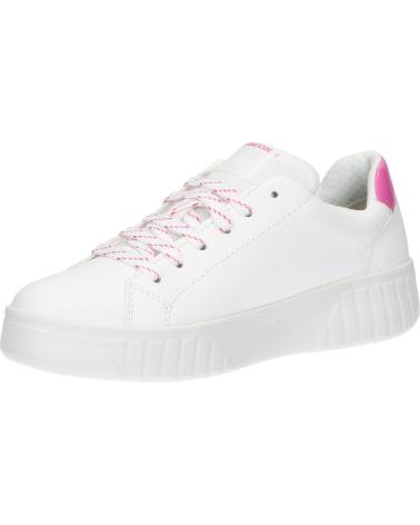 Woman and girl and boy Trainers GEOX J45DVA 0BCEW J MIKIROSHI  C0563 WHITE-FUCHSIA