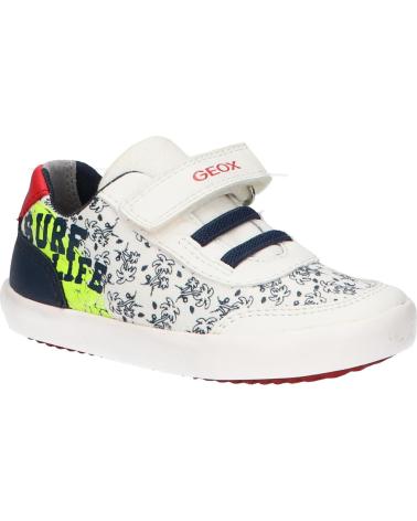 Zapatillas casual para niño GEOX  de  B021NA 01054 B GISLI  C0899 WHITE-NAVY
