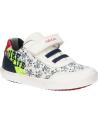 Zapatillas casual para niño GEOX  de  B021NA 01054 B GISLI  C0899 WHITE-NAVY