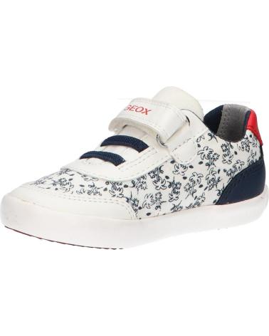 Zapatillas casual para niño GEOX  de  B021NA 01054 B GISLI  C0899 WHITE-NAVY