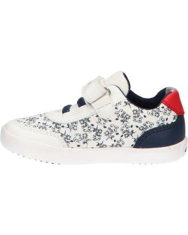Zapatillas casual para niño GEOX  de  B021NA 01054 B GISLI  C0899 WHITE-NAVY