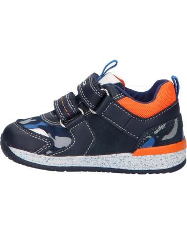 Zapatillas casual para niño GEOX  de  B150RB 08514 B RISHON  CF47R NAVY-LT ORANGE