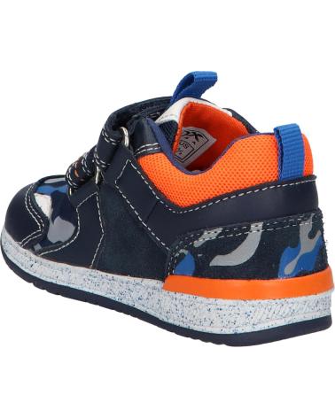 Zapatillas casual para niño GEOX  de  B150RB 08514 B RISHON  CF47R NAVY-LT ORANGE