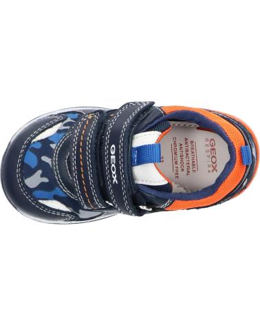 Zapatillas casual para niño GEOX  de  B150RB 08514 B RISHON  CF47R NAVY-LT ORANGE