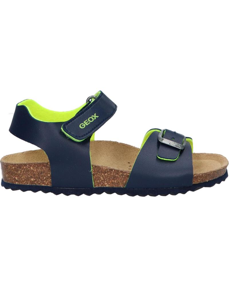 boy Sandals GEOX J028LB 0003W J GHITA  C4502 NAVY-FLUO YELLOW