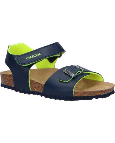 boy Sandals GEOX J028LB 0003W J GHITA  C4502 NAVY-FLUO YELLOW
