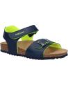 boy Sandals GEOX J028LB 0003W J GHITA  C4502 NAVY-FLUO YELLOW