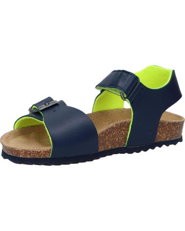 boy Sandals GEOX J028LB 0003W J GHITA  C4502 NAVY-FLUO YELLOW