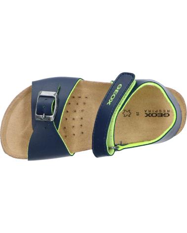 boy Sandals GEOX J028LB 0003W J GHITA  C4502 NAVY-FLUO YELLOW