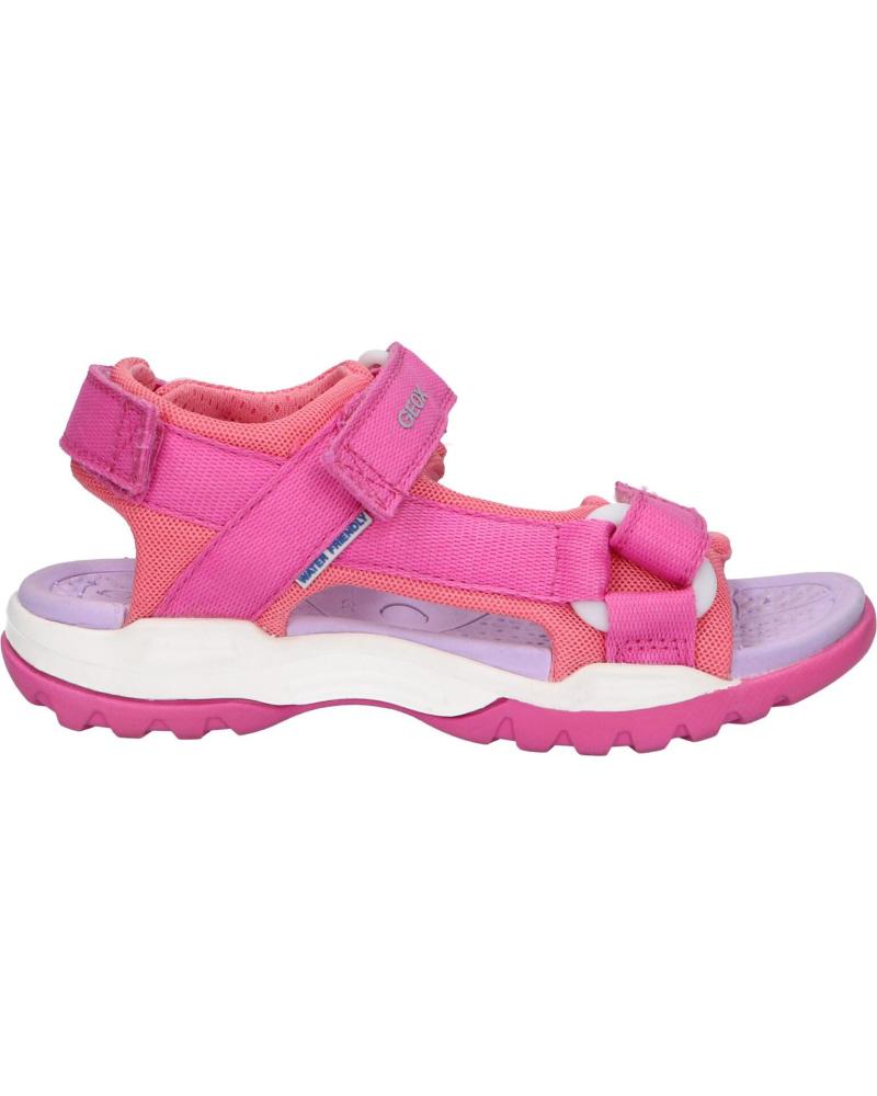 girl Sandals GEOX J450WA 01411 J BOREALIS  C8N7Q FUCHSIA-LT CORAL