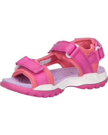 girl Sandals GEOX J450WA 01411 J BOREALIS  C8N7Q FUCHSIA-LT CORAL