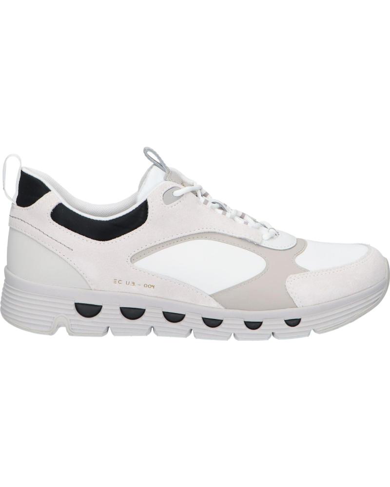 Man Trainers GEOX U46HRA 0FU22 U SPHERICA ECUB  C1236 WHITE-LT GREY