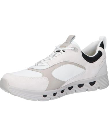 Man Trainers GEOX U46HRA 0FU22 U SPHERICA ECUB  C1236 WHITE-LT GREY