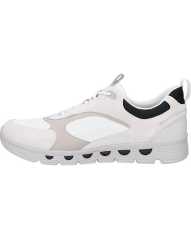 Man Trainers GEOX U46HRA 0FU22 U SPHERICA ECUB  C1236 WHITE-LT GREY