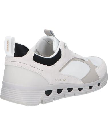 Man Trainers GEOX U46HRA 0FU22 U SPHERICA ECUB  C1236 WHITE-LT GREY