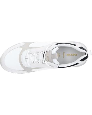 Man Trainers GEOX U46HRA 0FU22 U SPHERICA ECUB  C1236 WHITE-LT GREY