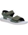 girl Sandals GEOX J45GQE 000CE J SANDAL LIGHTFLOPPY  C3222 MILITARY-GREEN