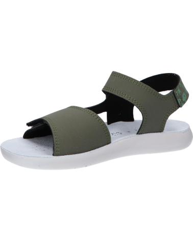 girl Sandals GEOX J45GQE 000CE J SANDAL LIGHTFLOPPY  C3222 MILITARY-GREEN