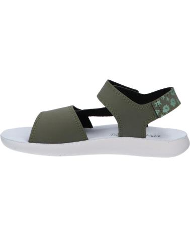 girl Sandals GEOX J45GQE 000CE J SANDAL LIGHTFLOPPY  C3222 MILITARY-GREEN