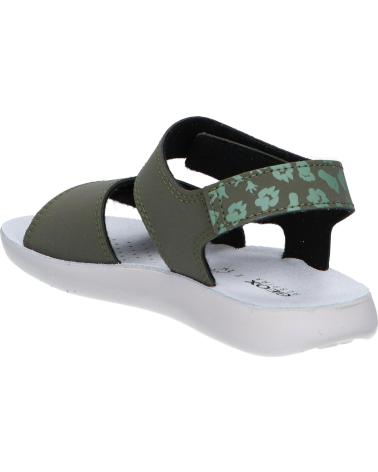 girl Sandals GEOX J45GQE 000CE J SANDAL LIGHTFLOPPY  C3222 MILITARY-GREEN