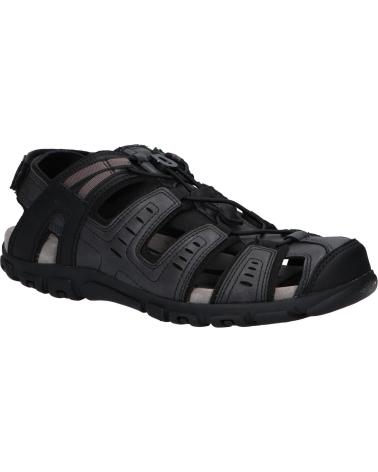 Man Sandals GEOX U35CFB 00034 U KOSMOPOLIS GRIP  C6021 DK BROWN
