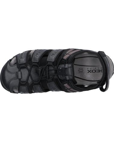 Man Sandals GEOX U35CFB 00034 U KOSMOPOLIS GRIP  C6021 DK BROWN