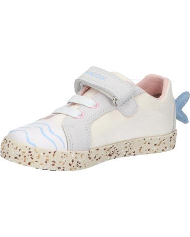 Zapatillas casual para niña GEOX  de  B25D5C 01022 B KILWI  C1000 WHITE