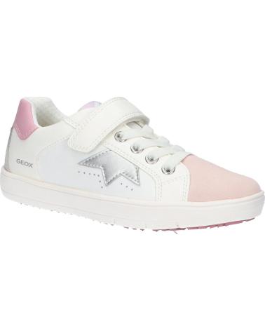 Zapatillas casual para niña GEOX  de  J35DWA 08554 J SILENEX  C0674 WHITE-ROSE