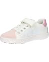 Zapatillas casual para niña GEOX  de  J35DWA 08554 J SILENEX  C0674 WHITE-ROSE