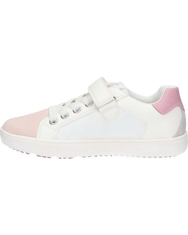 Zapatillas casual para niña GEOX  de  J35DWA 08554 J SILENEX  C0674 WHITE-ROSE