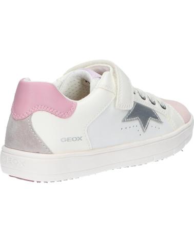 Zapatillas casual para niña GEOX  de  J35DWA 08554 J SILENEX  C0674 WHITE-ROSE