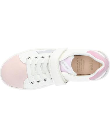 Zapatillas casual para niña GEOX  de  J35DWA 08554 J SILENEX  C0674 WHITE-ROSE